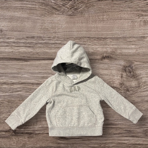 Baby 3T GAP Gray Sweatshirt Hoodie with Ribbed Cuffs. Exlt cndt. 15% off w2+bdle - Picture 2 of 5